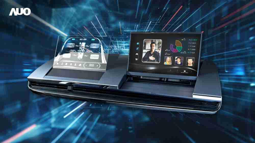 优游UB8Micro LED Display HMI解决方案打造透明Micro LED前座仪表，，，，呈现信息并保留驾驶视野开阔；亦为副驾驶座乘客打造收放自如的Micro LED屏幕，，在不影响显示质量的前提于显示区内建镜头，，，，让用户能与视讯对象直接眼神接触，，，提供绝佳的双向沟通体验