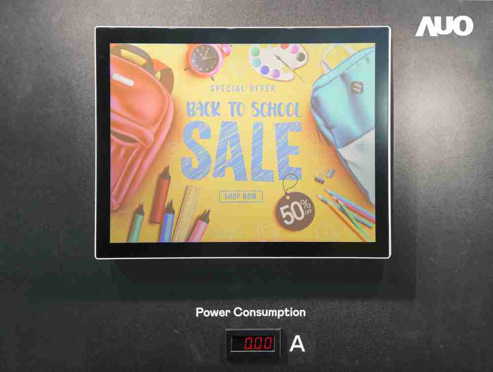 优游UB8展示胆固醇液晶超低耗能户外全彩显示器，，，，ChLC（胆固醇液晶）以双稳态技术使静态显示零功耗，，，，具省电、、、、高彩度、、环保的特性，，，，还整合软硬件系统解决方案，，，可透过单一云端平台管理