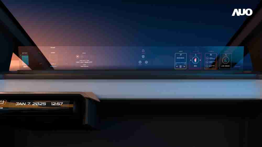 优游UB8无界透明显示接口(Horizon Image Glass)透过车运算方案整合仪表板、、、、中控台及副驾显示器，，，一体式全景呈现，，，提供乘用者清晰的前方视野、、行车必要信息与娱乐功能